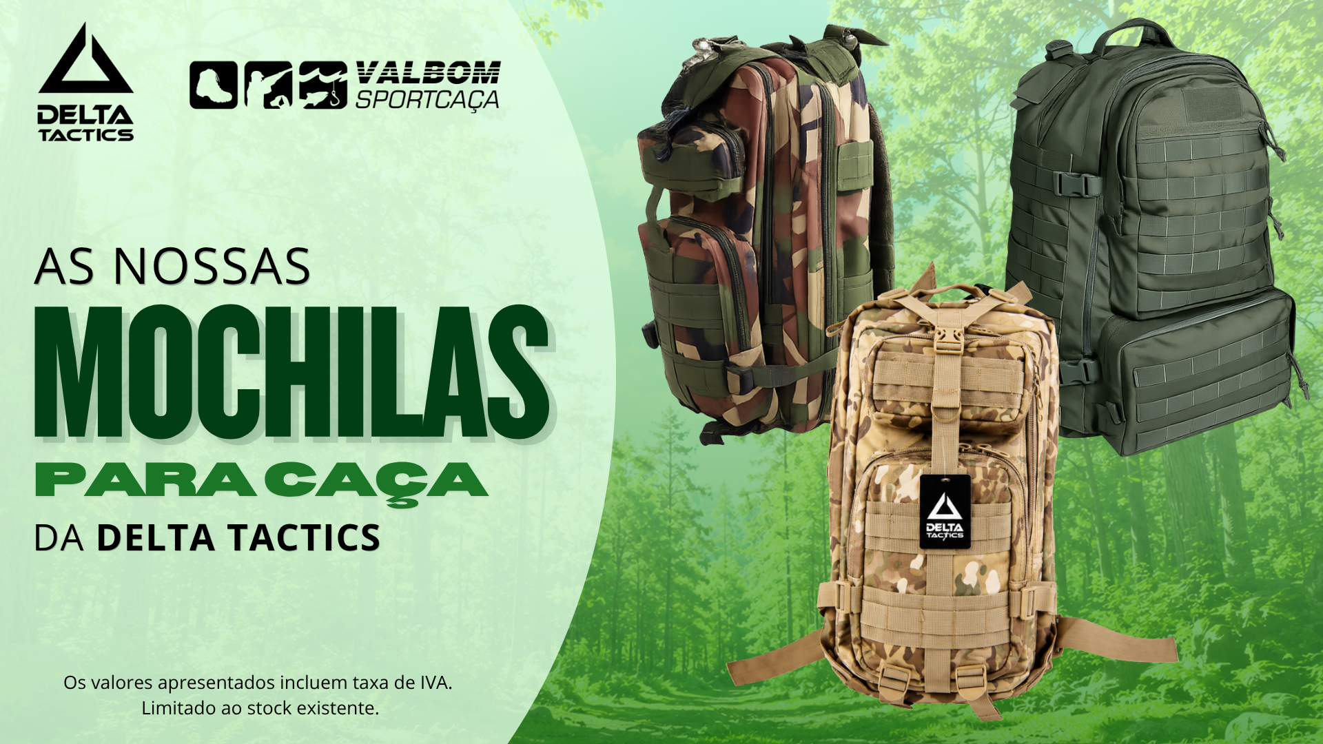 Mochilas para caça - Delta Tactics